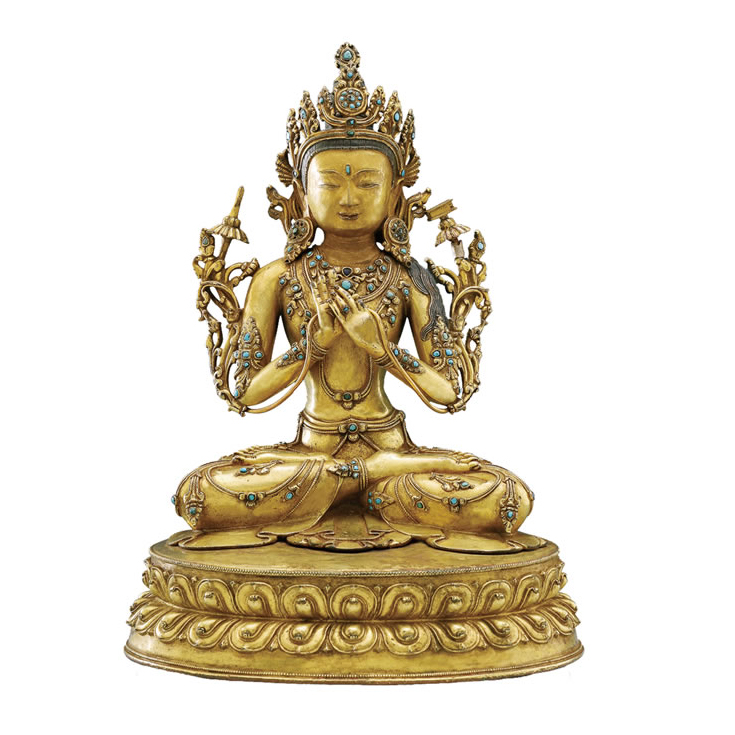 藏传文殊菩萨坐像