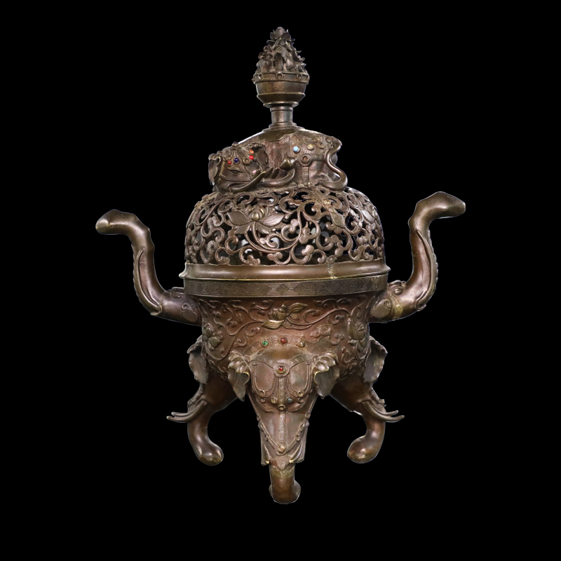 铜太平有象香薰（盖有修）