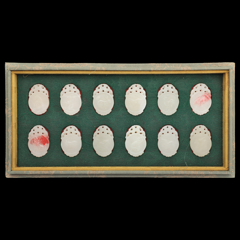 和田玉十二生肖（有检测证书）