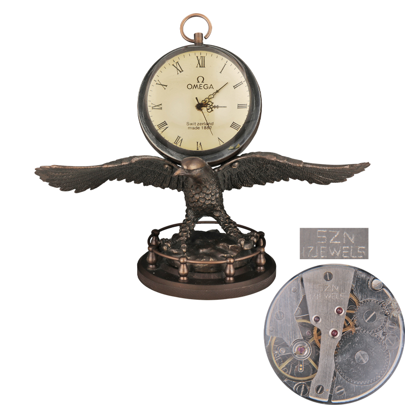 1882年欧米伽水晶座钟