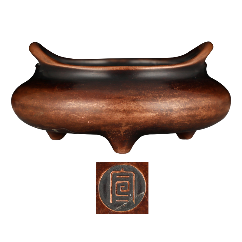 明代宣字款双桥耳宣德炉