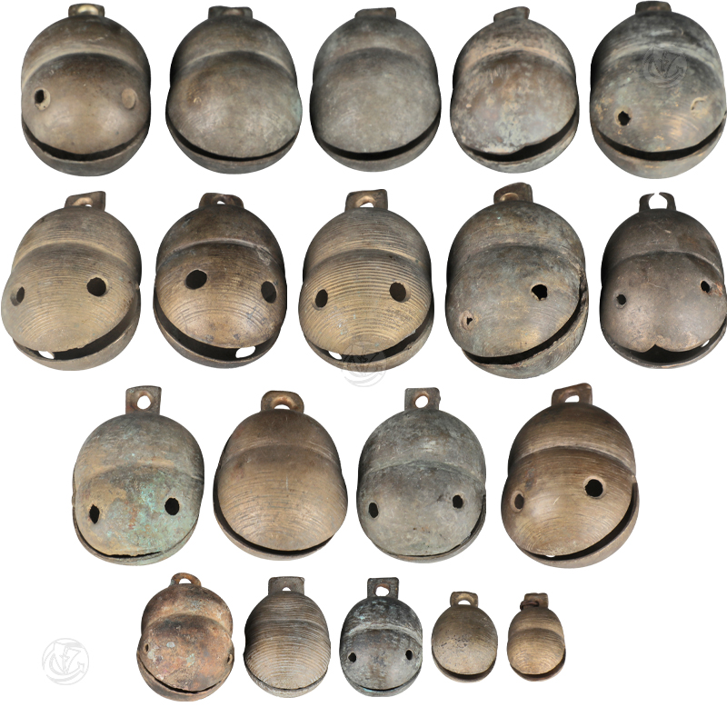 清 铜铃铛19个