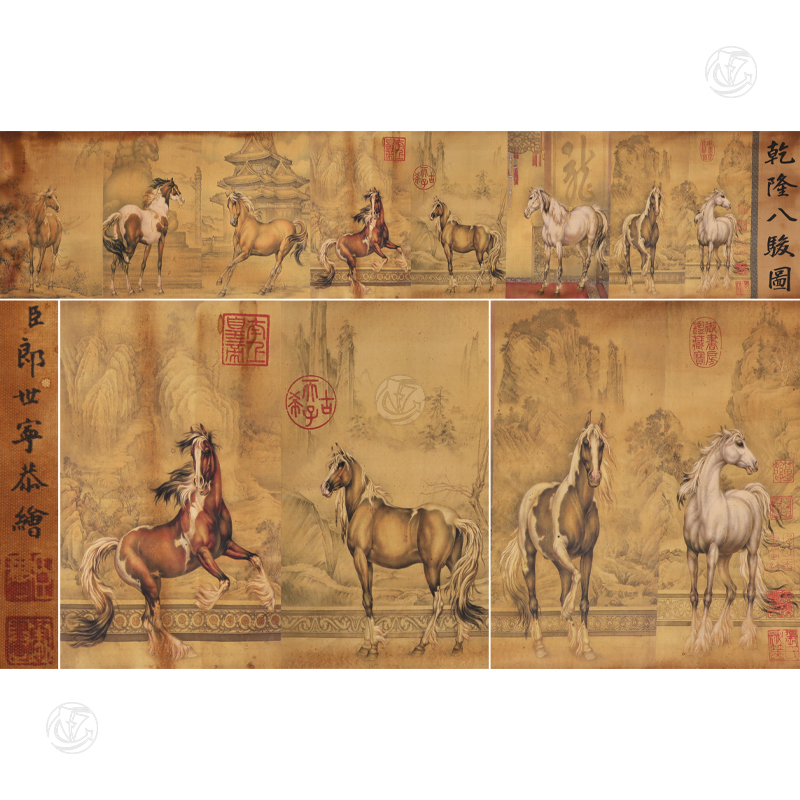 郎世宁 乾隆八骏图