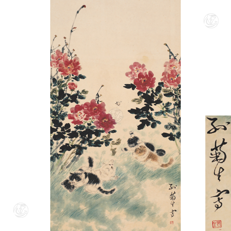 孙菊生 猫蝶富贵