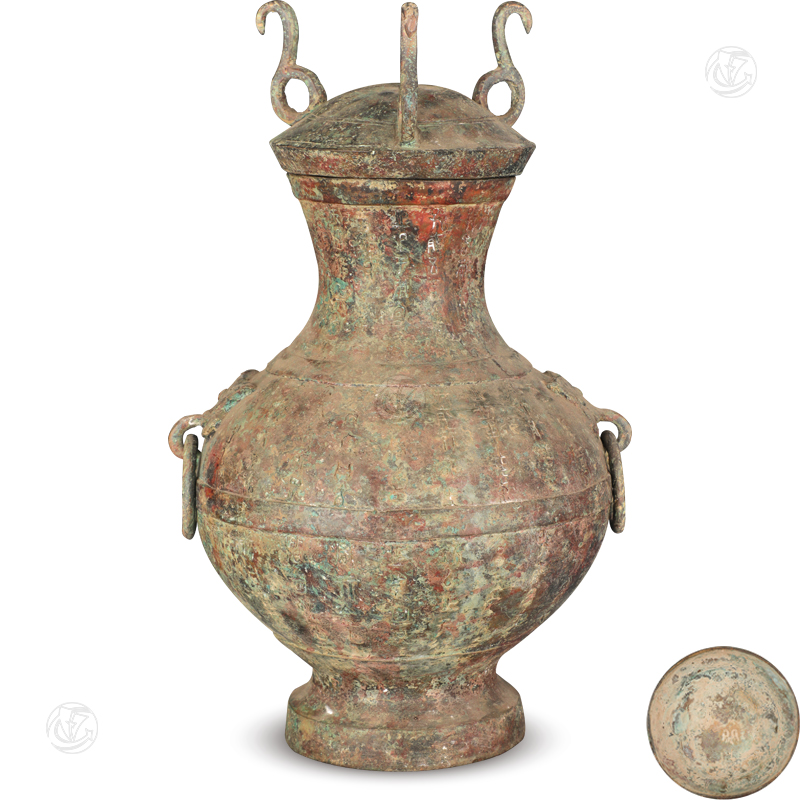 青铜铭文兽扭壶