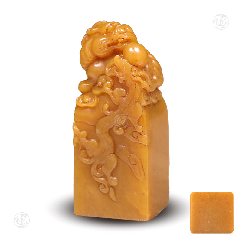 龙纹瑞兽田黄章料