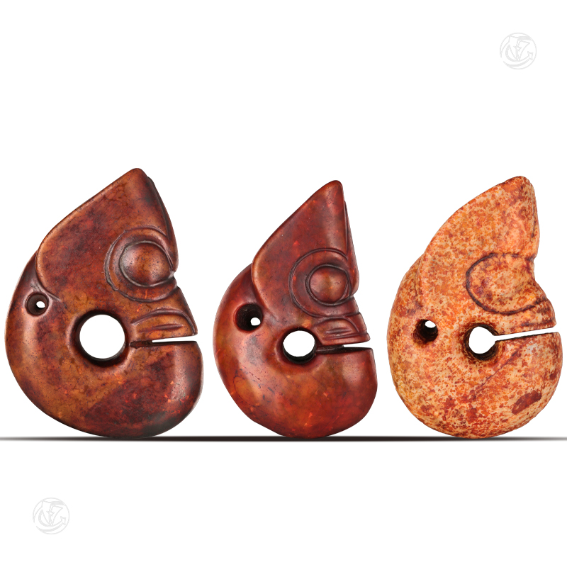 红山文化玉猪龙（1组3件）