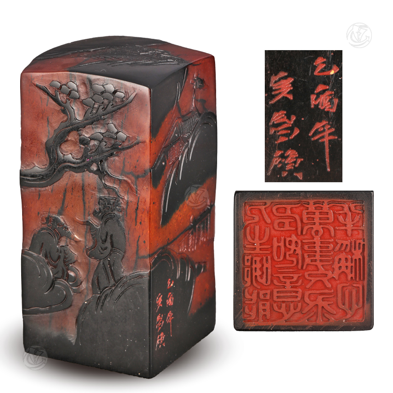 吴昌硕 乌鸦皮田黄印章